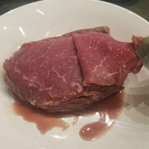 Beef Chip Steak sliced